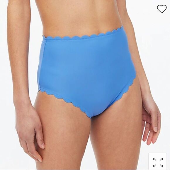 J. Crew High-rise scalloped bikini bottom - Picture 3 of 6